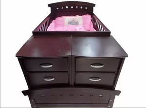 Cama Cuna Corral Nueva Color Chocolate